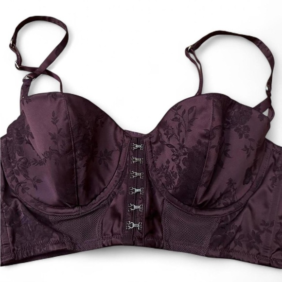 Victoria's Secret Other - VTG Y2K VS Silk Balconette Corset Bra